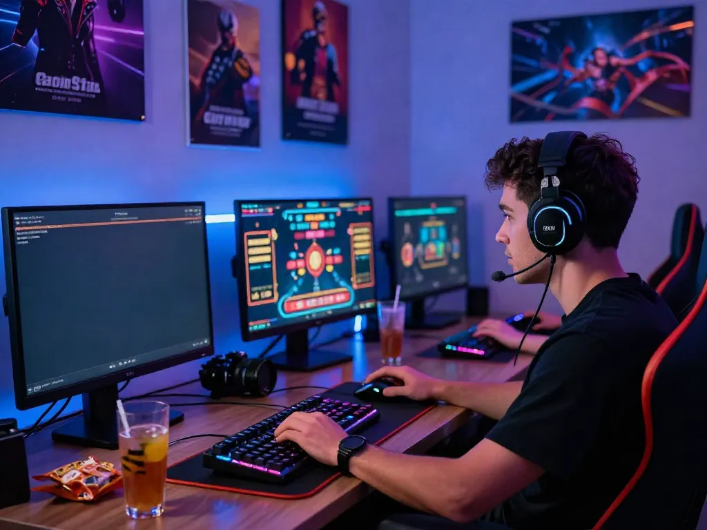 Gamer focused on engaging casino games in home setup not on GamStop.