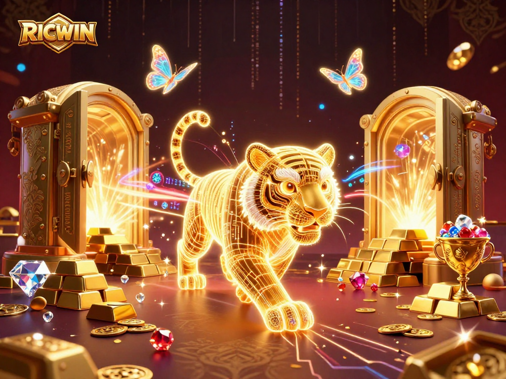 Experience thrilling gameplay with RICWIN in an ultra-detailed 3D casino landscape.