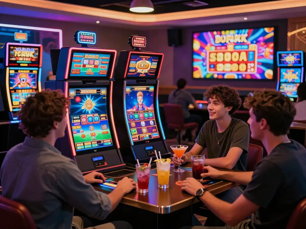 Online gaming experience featuring slots and vibrant social atmosphere for players not on gamstop.